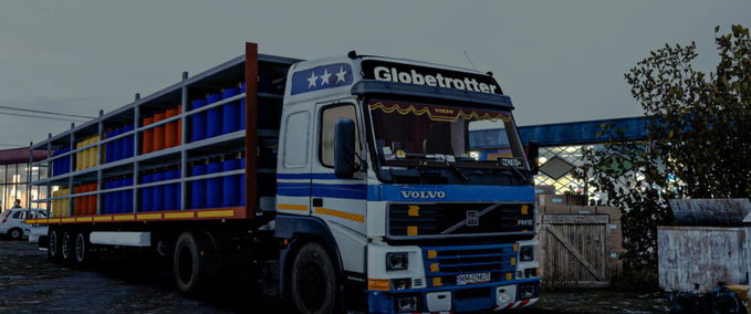 Trucks VOLVO FM12 (1999) + Trailer RoStyle - 1.46/1.47 Eurotruck Simulator mod