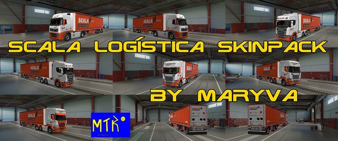 Trucks Scala Logística Skinpack Eurotruck Simulator mod