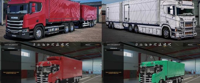 Trucks Scania R580 Megamod [1.47] Eurotruck Simulator mod
