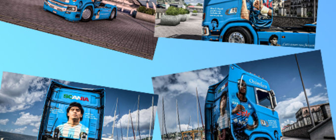 Trucks Scania S “SSC Napoli Edition” Skin Eurotruck Simulator mod