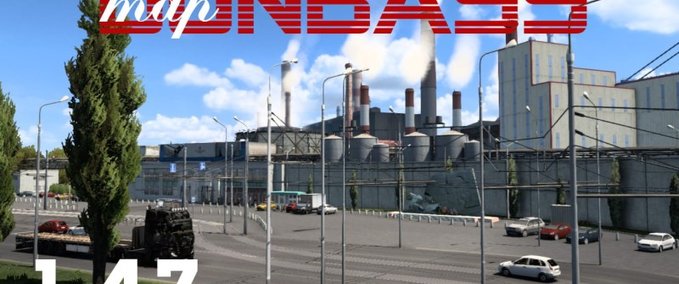 Maps Addon Map for Rusmap and Roextended - Map of Donbass" [1.47] Eurotruck Simulator mod