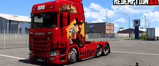 Trucks Scania Red Dead Redemption 2 Skin  Eurotruck Simulator mod