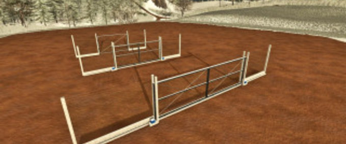 Sonstige Wired Fence And Rail Gate v1.0 Eurotruck Simulator mod