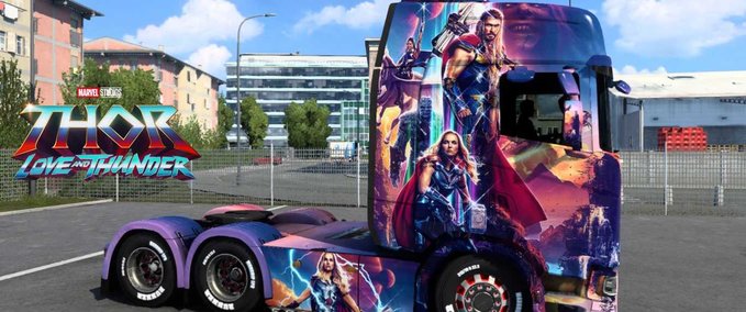 Trucks Scania Thor Love & Thunder Skin  Eurotruck Simulator mod