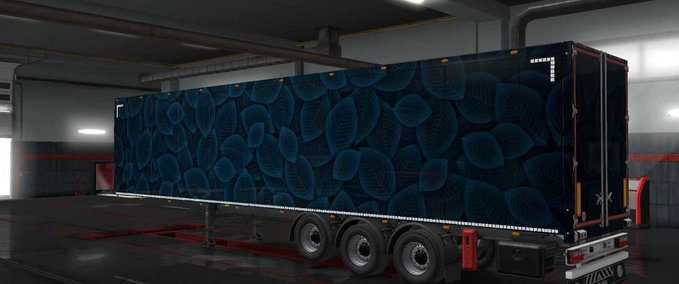 Trucks Blue Leaves Truck & Trailer Skins  Eurotruck Simulator mod