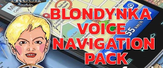 Mods Blondynka Voice Navigation Pack  American Truck Simulator mod