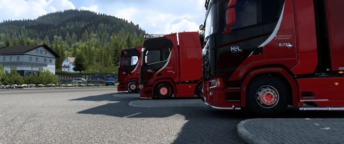 Trucks KızılSancak VTC Trailer Skin Eurotruck Simulator mod