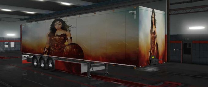 Trailer WONDER WOMAN II TRAILER SKIN Eurotruck Simulator mod