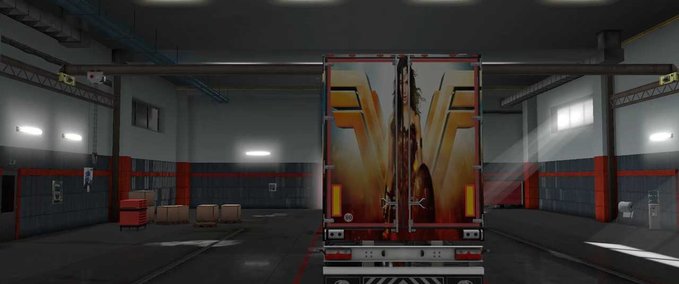 Trailer Wonder Woman Trailer Skin  Eurotruck Simulator mod