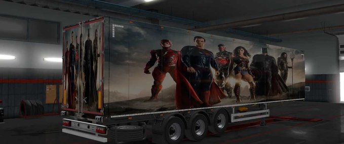 Trailer Super Hero Trailer Skin Eurotruck Simulator mod