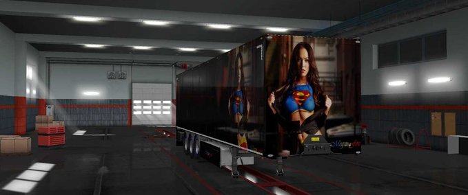 Trailer Super Woman Trailer Skin  Eurotruck Simulator mod