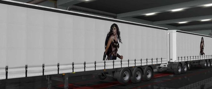 Trailer WONDER WOMAN III TRAILERS SKIN  Eurotruck Simulator mod