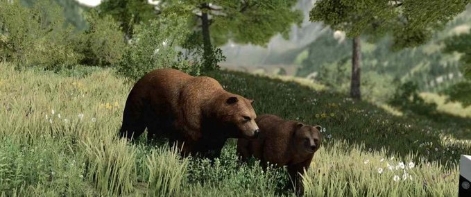 Platzierbare Objekte Dekorative platzierbare Grizzlybären Packung Landwirtschafts Simulator mod