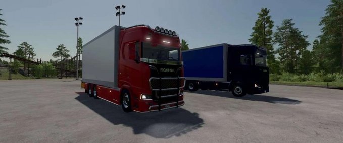 LKWs Scania mit Ladebordwand Landwirtschafts Simulator mod