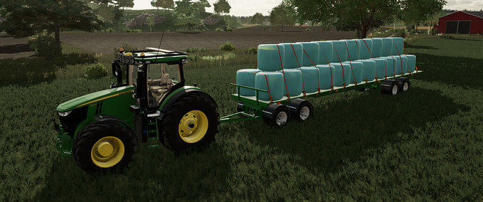 Auflieger Homemade Flatbed Trailer Landwirtschafts Simulator mod