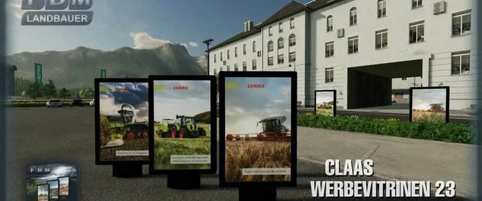 Gebäude Claas Advertising Showcases 23 Landwirtschafts Simulator mod