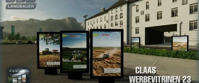 Gebäude Case IH Advertising Showcases 23 Landwirtschafts Simulator mod