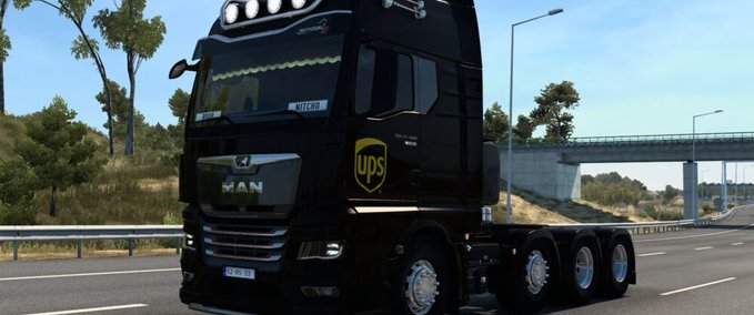 Trucks MAN TGX 2020 UPS SKIN BY RODONITCHO MODS - 1.47 Eurotruck Simulator mod