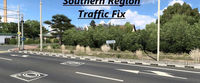 Mods Southern Region Map Traffic Fix - 1.47  Eurotruck Simulator mod