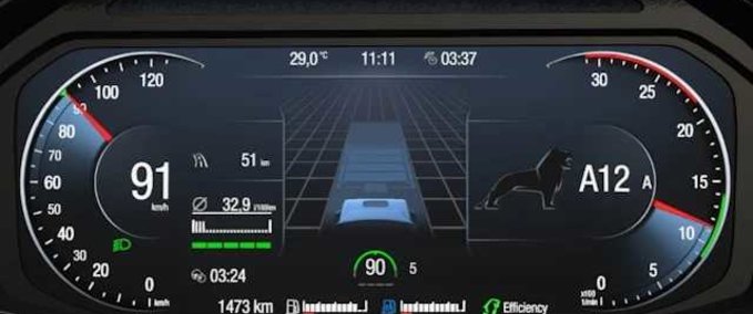 Trucks MAN TGX 2020 Improved Dashboard  Eurotruck Simulator mod