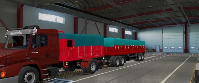 Trucks MB LS1634 + HERMANN 4 EJES TITO-MOD & EMIGAMER - 1.47 Eurotruck Simulator mod