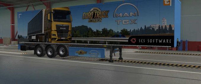 Trailer New MAN TGX Generation Trailer Skin Eurotruck Simulator mod