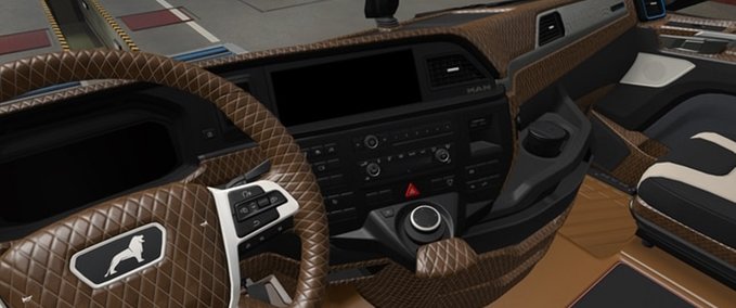 Trucks MAN TGX 2020 Black - Beige Interior  Eurotruck Simulator mod