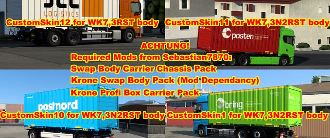 Company Skins for Swapbody Containers Mod Image