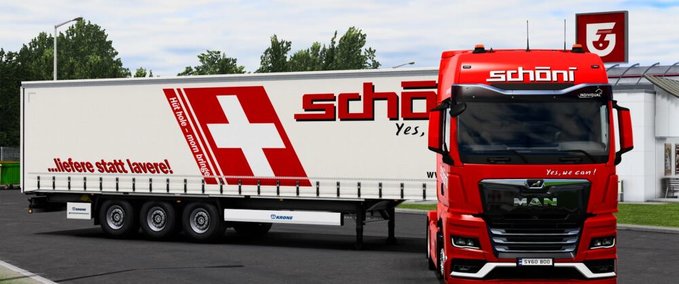 Trucks MAN TGX 2020 Schöni Transport Combo Skin Pack  Eurotruck Simulator mod