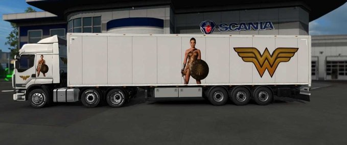 Trucks Wonder Woman Skin Pack Eurotruck Simulator mod