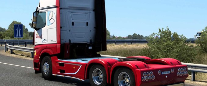 Trucks MERCEDES-BENZ ACTROS MP4 GASNAKIS JUICE SKIN  Eurotruck Simulator mod