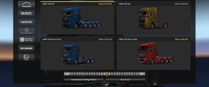 Trucks MAN TGX 2020 10×4 Chassis  Eurotruck Simulator mod