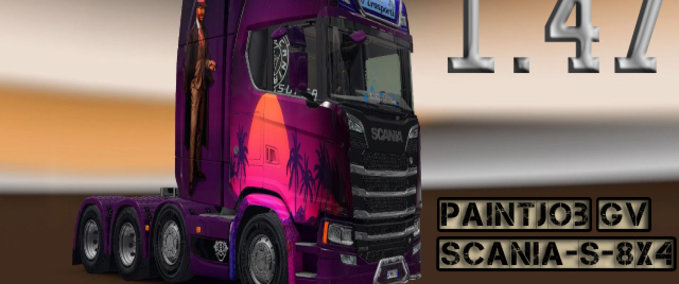 Trucks Scania Truck Skin by GVvblog  Eurotruck Simulator mod