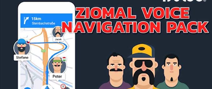 Trucks Ziomal Voice Navigation Pack  American Truck Simulator mod
