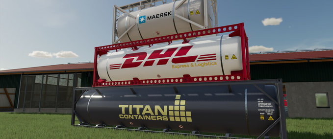 Container & Mulden Titan Tank-Container Landwirtschafts Simulator mod