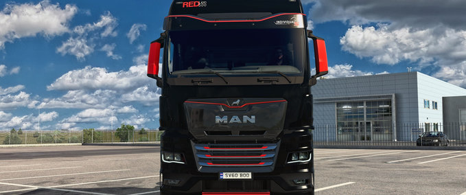 Skins Red Lion 500 für MAN TGX 2020 Eurotruck Simulator mod