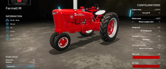 Traktoren Farmall M Pack Landwirtschafts Simulator mod