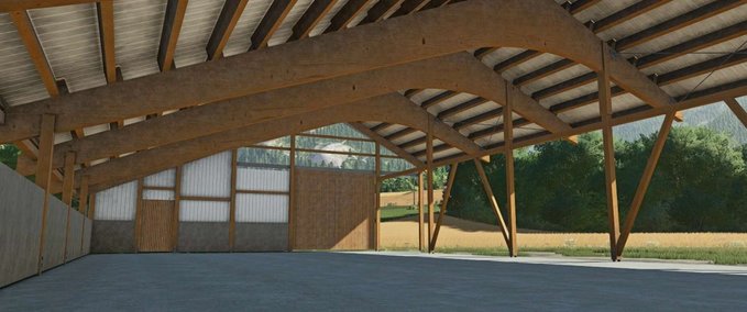 Gebäude Maschinenhalle 30×15 Landwirtschafts Simulator mod