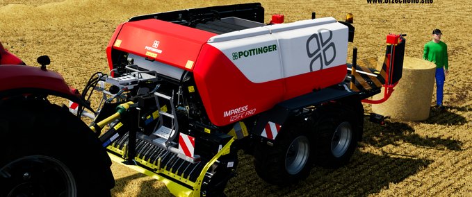 Ballenwickler Pöttinger Impress 125 FC Pro EDIT [40Km/h work speed] Landwirtschafts Simulator mod