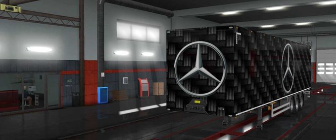 Trailer Mercedes Benz Company Trailer Skin Eurotruck Simulator mod