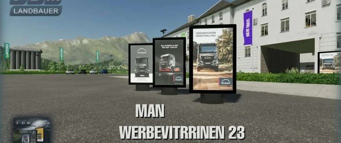 Platzierbare Objekte MAN-Werbung Schaufenster 23 Landwirtschafts Simulator mod