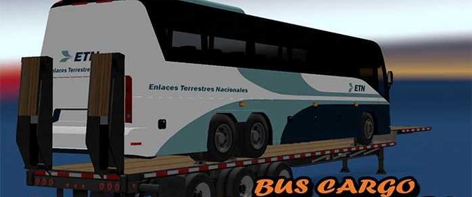 Trailer Bus Cargo  - 1.47 American Truck Simulator mod