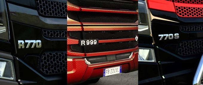 Trucks Scania R770 ' 770S ' R999 - Engines & Badges Eurotruck Simulator mod