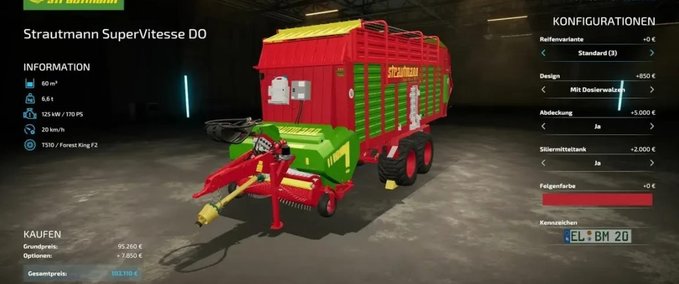 Ladewagen Strautmann Super Vitesse 3 DO Landwirtschafts Simulator mod