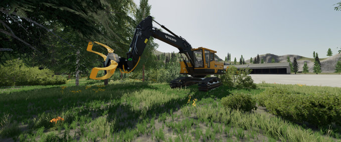 Forstwirtschaft Greifer-Säge Landwirtschafts Simulator mod