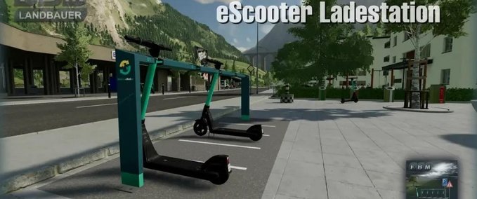 Platzierbare Objekte eScooter-Ladestation Landwirtschafts Simulator mod