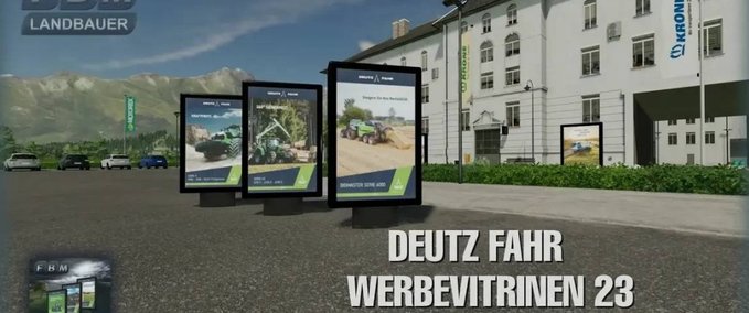 Platzierbare Objekte Deutz Fahr Werbeschaukästen 23 Landwirtschafts Simulator mod
