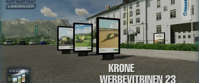 Platzierbare Objekte Krone I Werbeschaukästen 23 Landwirtschafts Simulator mod
