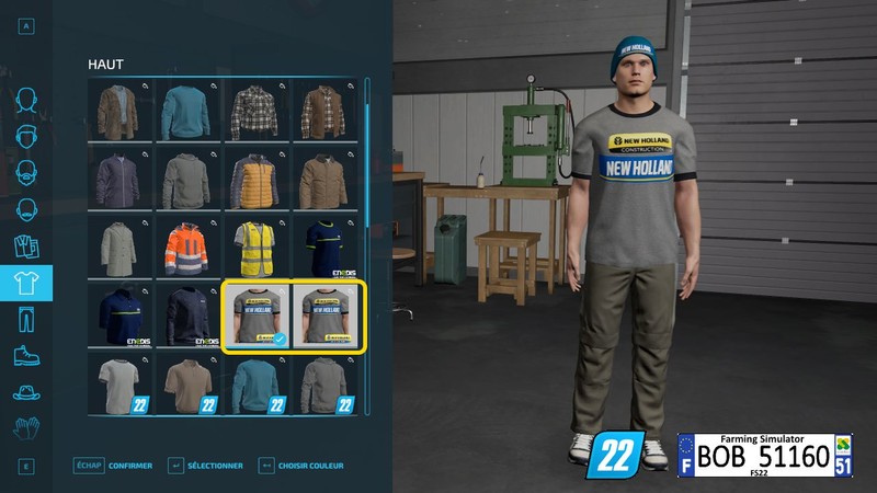 FS22: New Holland Clothing v BETA Clothing Mod für Farming Simulator 22