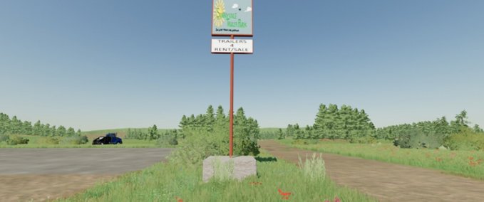 Platzierbare Objekte TPB SunnyVale Trailer Park Schild Landwirtschafts Simulator mod